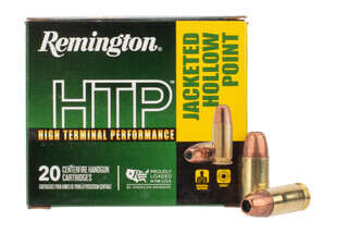 Remington HTP 9mm jacketed hollow point ammo with 115 grain bullets